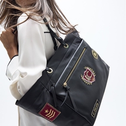 Bolso Nylon con parches Lola Casademunt Black LF2604077 - Imagen 2