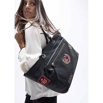 Bolso Nylon con parches Lola Casademunt Black LF2604077 - Imagen 2