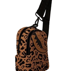 Bolso Sprayground 910B6952NSZ Chenille Cheetah Backpack Sling - Imagen 2
