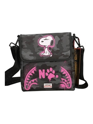 Bolso SPRAYGROUND 910B9000NSZ Snoopy Pink Stencil Messenger Sling - Imagen 1