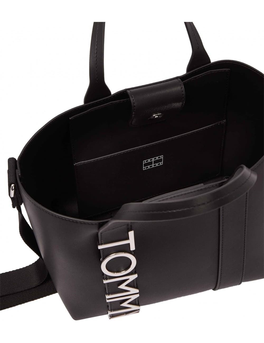 Bolso Tommy Jeans AW0AW17049 BDS negro - Imagen 3