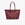 Bolso tote de mujer LACOSTE L.12.12 de lona revestida con estampado de cocodrilos NF3517CX H29 rojo - Imagen 1