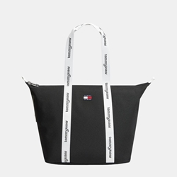 Bolso tote TOMMY JEANS AW0AW18461 BDS negro - Imagen 1