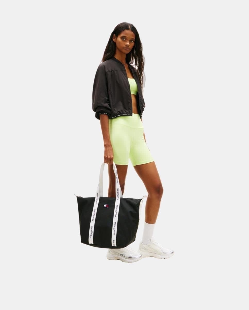 Bolso tote TOMMY JEANS AW0AW18461 BDS negro - Imagen 2