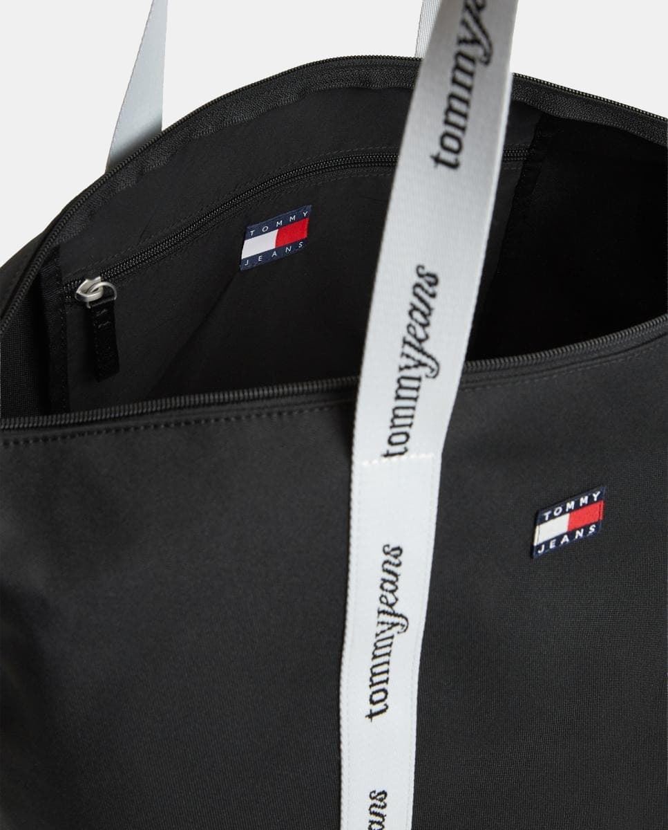 Bolso tote TOMMY JEANS AW0AW18461 BDS negro - Imagen 3