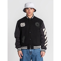 Bomber Gianni Kavanagh GKM006303 Black Patches Bomber Jacket - Imagen 1