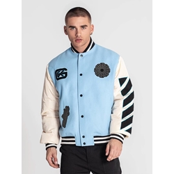 Bomber Gianni Kavanagh GKM006326 Blue Patches Bomber Jacket - Imagen 1