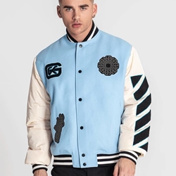 Bomber Gianni Kavanagh GKM006326 Blue Patches Bomber Jacket - Imagen 1