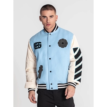 Bomber Gianni Kavanagh GKM006326 Blue Patches Bomber Jacket - Imagen 1