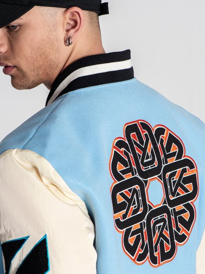 Bomber Gianni Kavanagh GKM006326 Blue Patches Bomber Jacket - Imagen 2