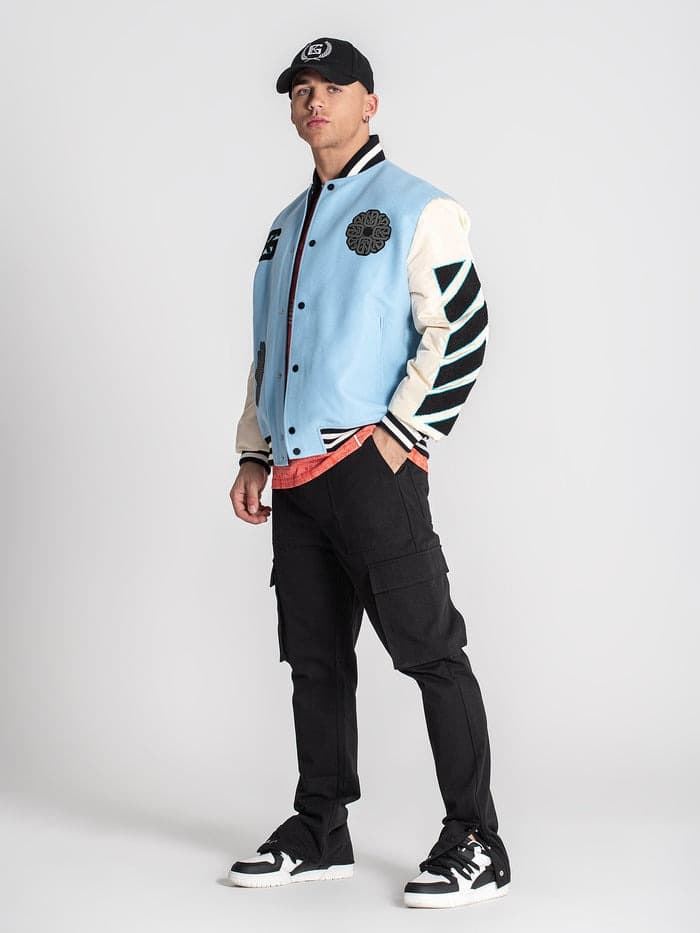 Bomber Gianni Kavanagh GKM006326 Blue Patches Bomber Jacket - Imagen 3