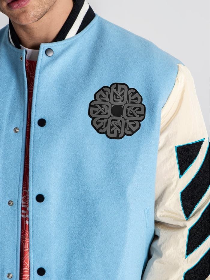 Bomber Gianni Kavanagh GKM006326 Blue Patches Bomber Jacket - Imagen 4