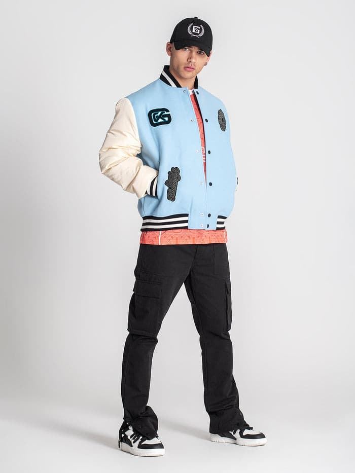 Bomber Gianni Kavanagh GKM006326 Blue Patches Bomber Jacket - Imagen 5