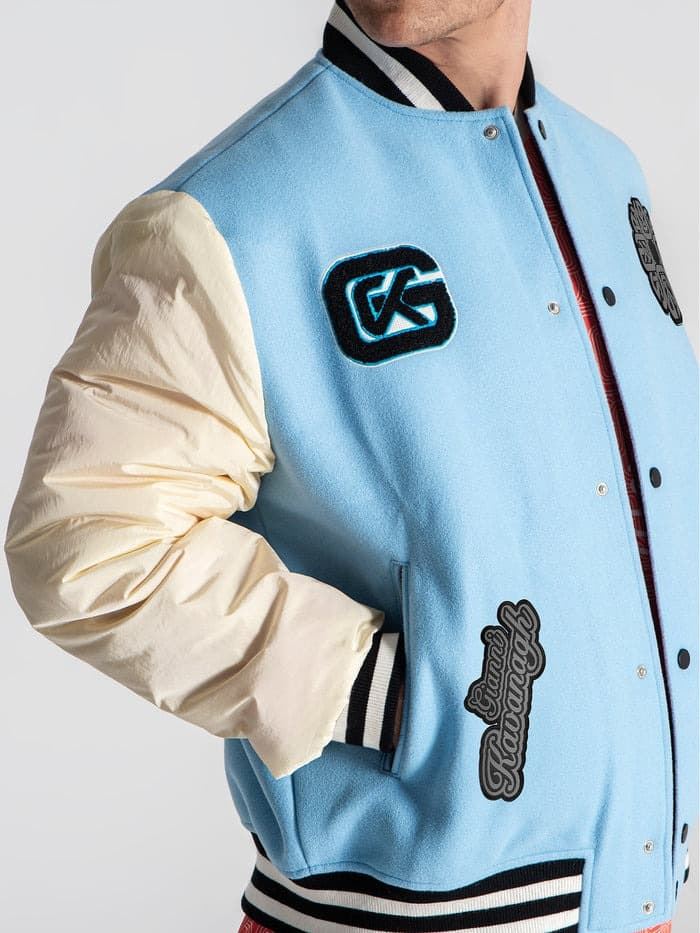 Bomber Gianni Kavanagh GKM006326 Blue Patches Bomber Jacket - Imagen 6