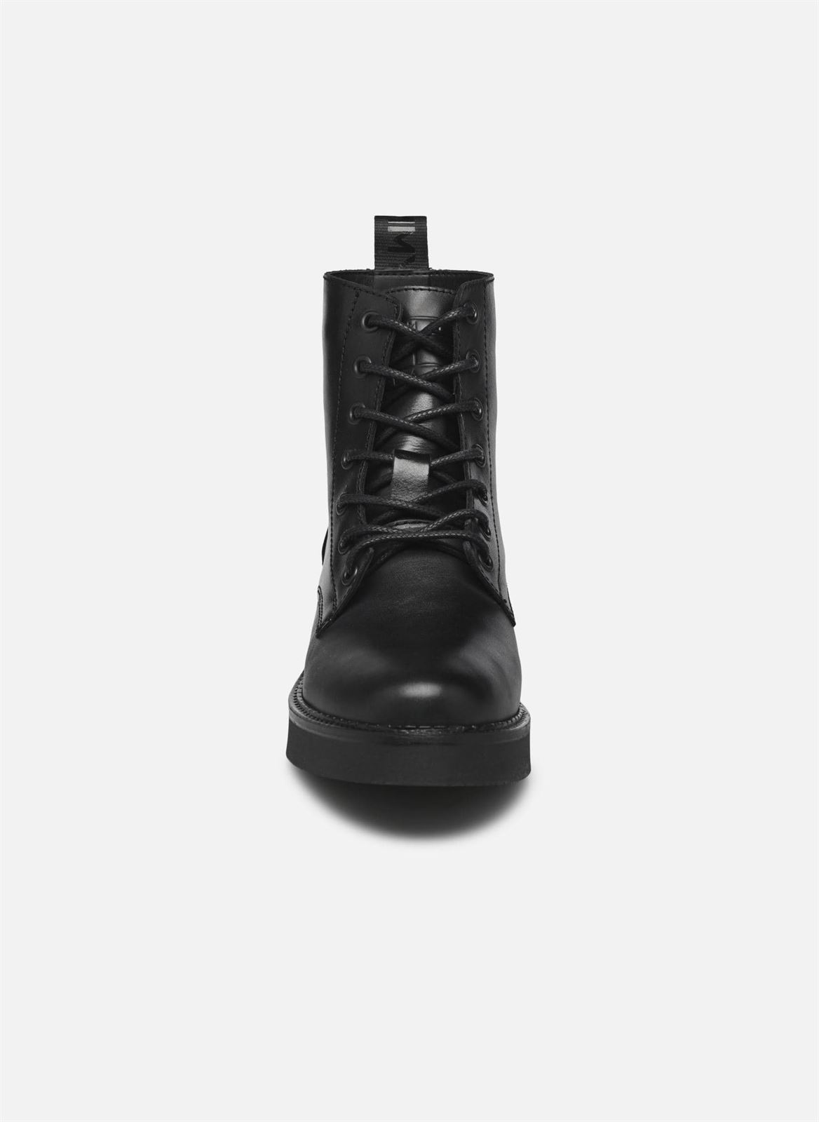 Botas Tommy Jeans TJW LACE UP FLAT BOOT black EN0EN02310 - Imagen 2