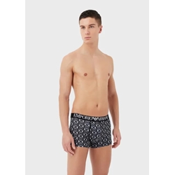 Boxer Emporio Armani 111290 3R535 06121 aquile nero/bianco - Imagen 2