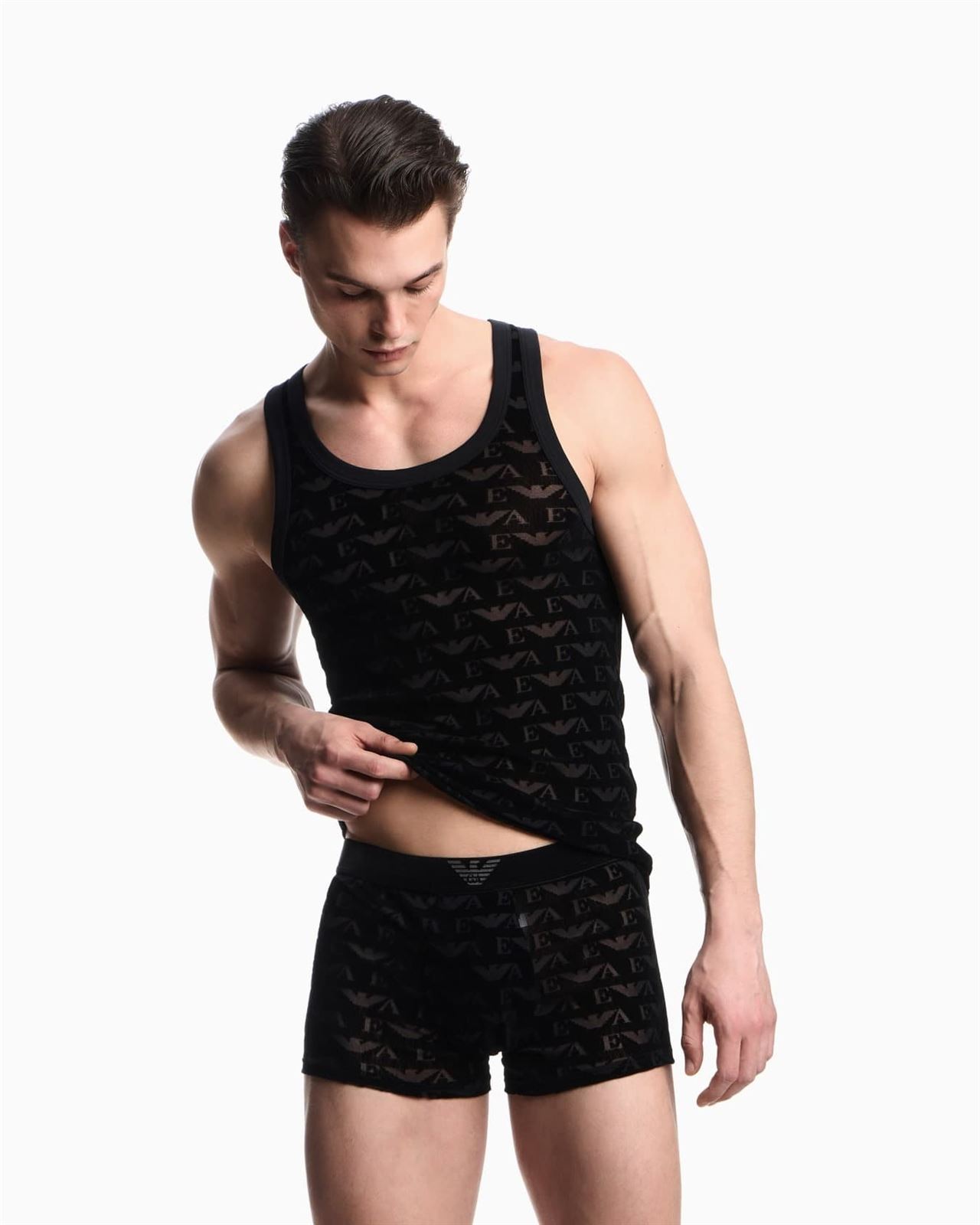 Boxer EMPORIO ARMANI  EM000231 AF15004 FC038 black velvet - Imagen 1