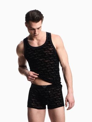 Boxer EMPORIO ARMANI  EM000231 AF15004 FC038 black velvet - Imagen 1