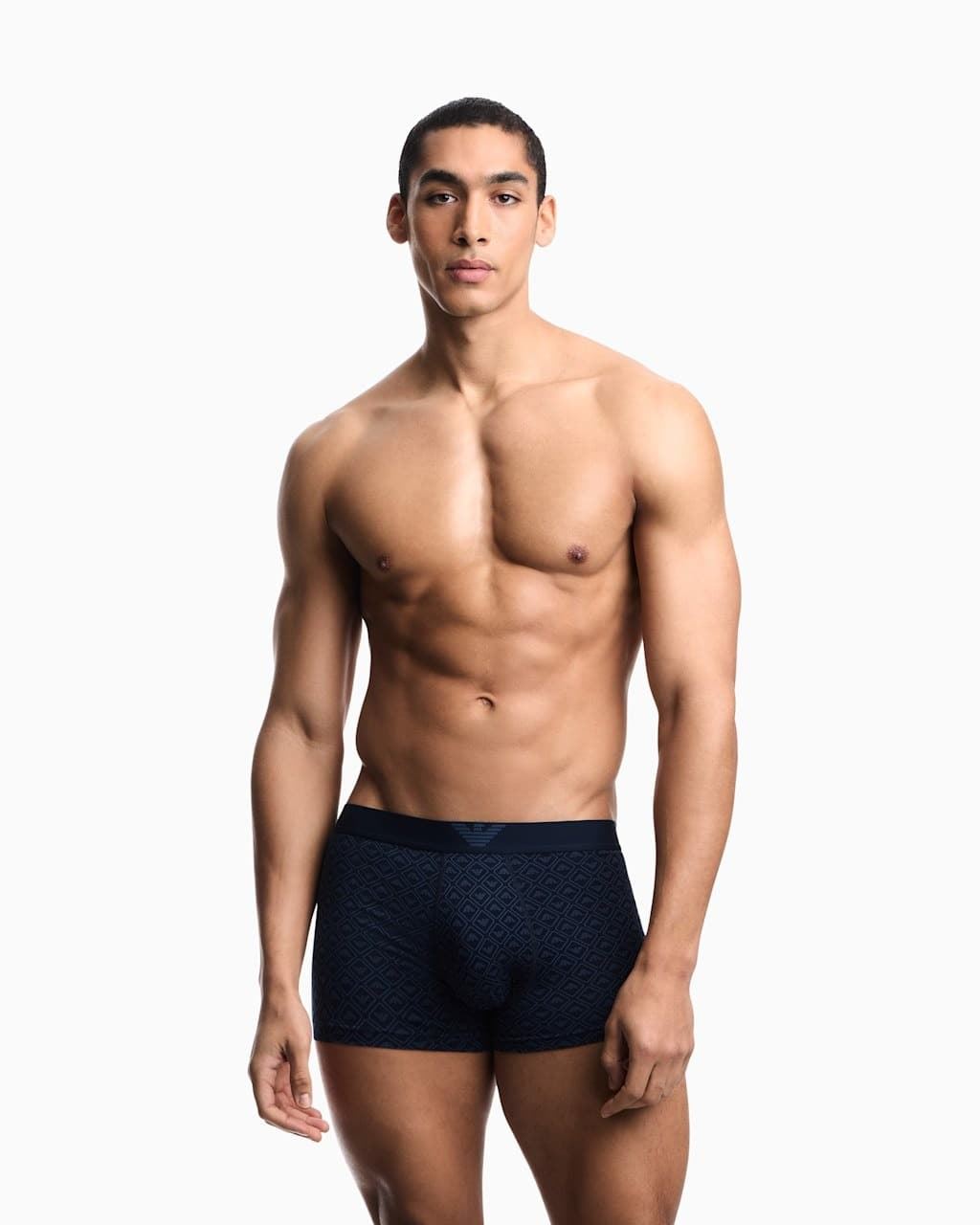 Boxer microfibra EMPORIO ARMANI EM000232 AF25041 FB080 Blue Rhombus - Imagen 2