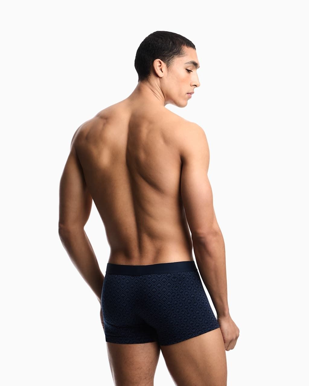 Boxer microfibra EMPORIO ARMANI EM000232 AF25041 FB080 Blue Rhombus - Imagen 3