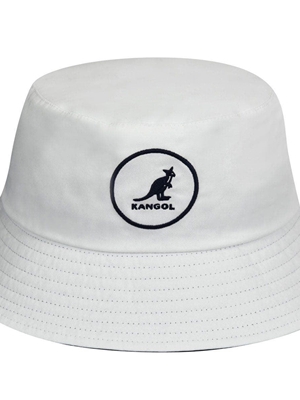 BUCKET KANGOL K2117SP COTTON BUCKET WHITE - Imagen 1