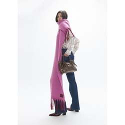 Bufanda Lola Casademunt con flecos Rosa-Lila LF2607012 228 - Imagen 1