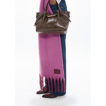 Bufanda Lola Casademunt con flecos Rosa-Lila LF2607012 228 - Imagen 2