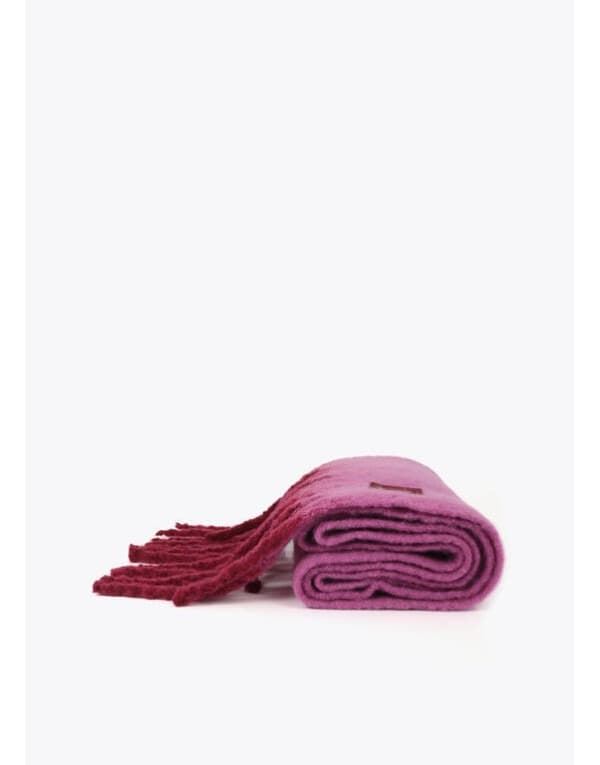 Bufanda Lola Casademunt con flecos Rosa-Lila LF2607012 228 - Imagen 3