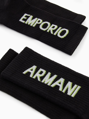 Calcetines EA7 Emporio Armani EM000543 AF12299 MC005 black/black - Imagen 2