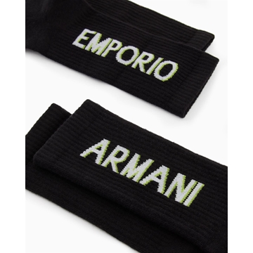 Calcetines EA7 Emporio Armani EM000543 AF12299 MC005 black/black - Imagen 2