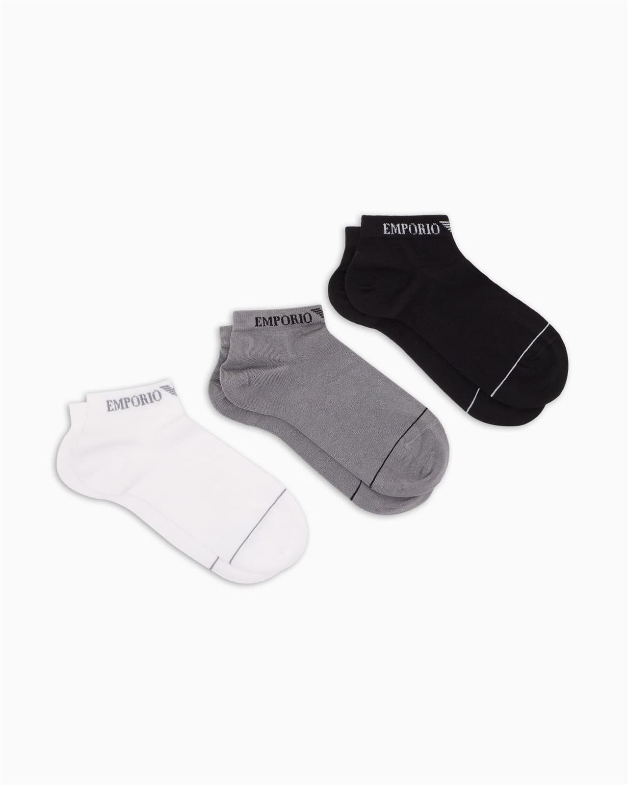 Calcetines Emporio Armani EM000550 AF12276 MC287 black/white - Imagen 1