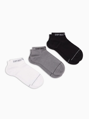 Calcetines Emporio Armani EM000550 AF12276 MC287 black/white - Imagen 1