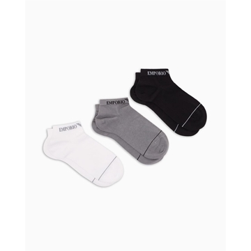 Calcetines Emporio Armani EM000550 AF12276 MC287 black/white - Imagen 1