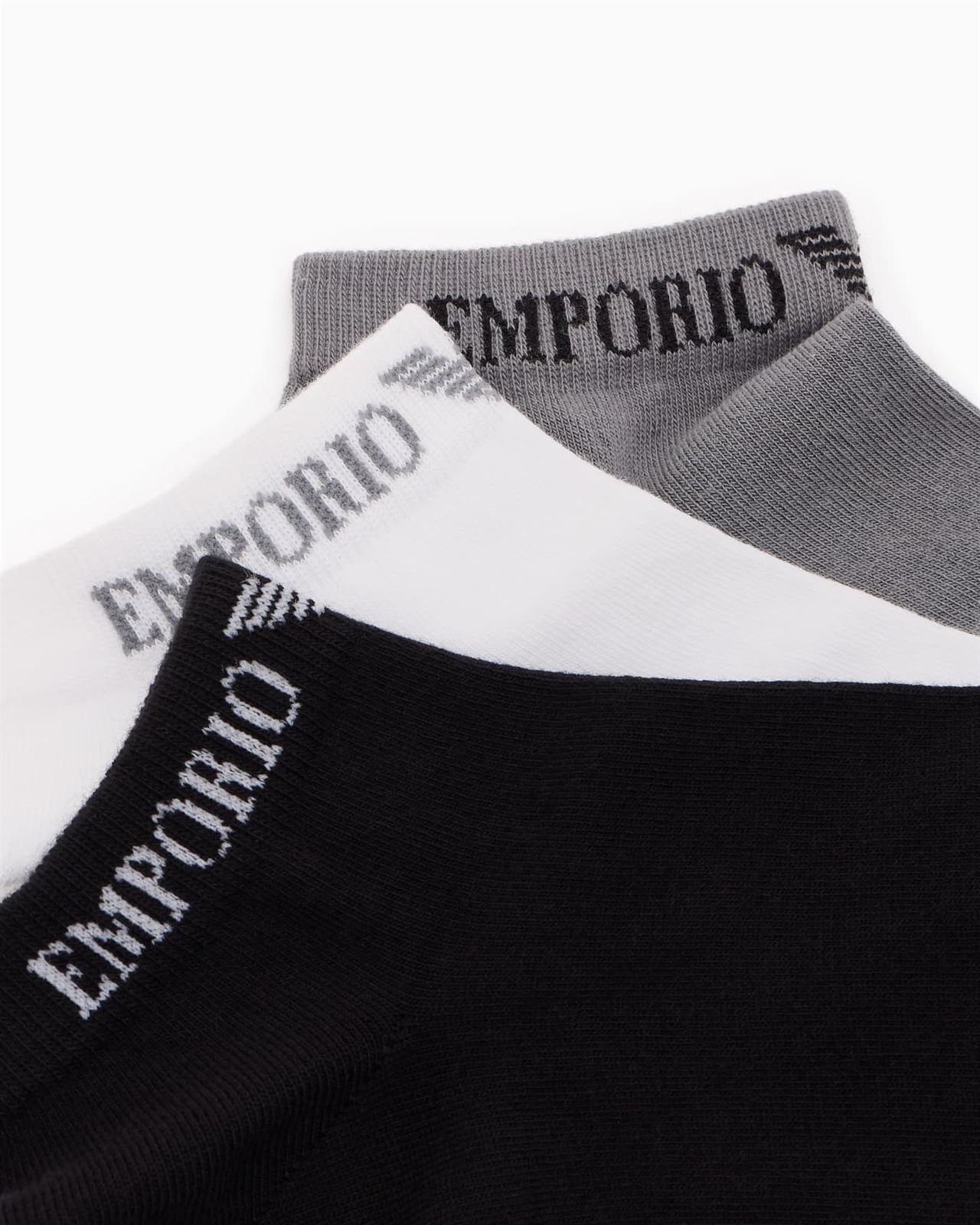 Calcetines Emporio Armani EM000550 AF12276 MC287 black/white - Imagen 2