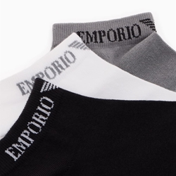 Calcetines Emporio Armani EM000550 AF12276 MC287 black/white - Imagen 2