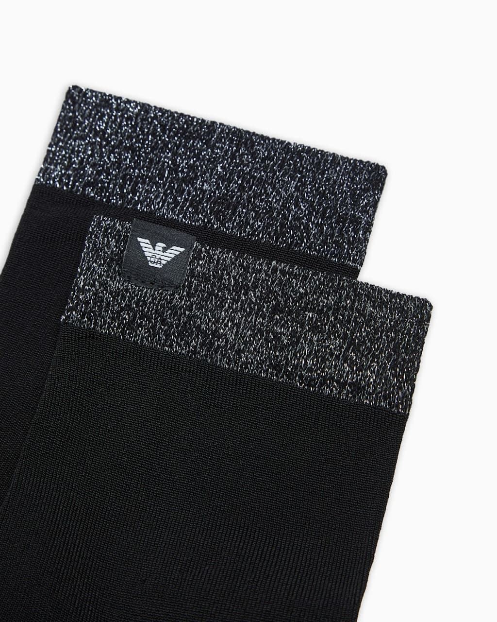 Calcetines Emporio Armani EW000572 AF20517 FC205 Fancy black/lurex - Imagen 2