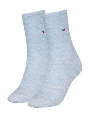 Calcetines Mujer Tommy Hilfiger Pack 2 Blue Melange 371221 106801/802 - Imagen 1