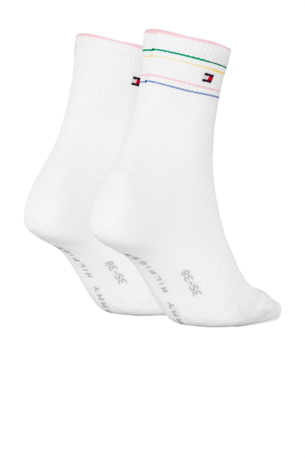 Calcetines Mujer Tommy Hilfiger White 701232614 001801/802 - Imagen 2