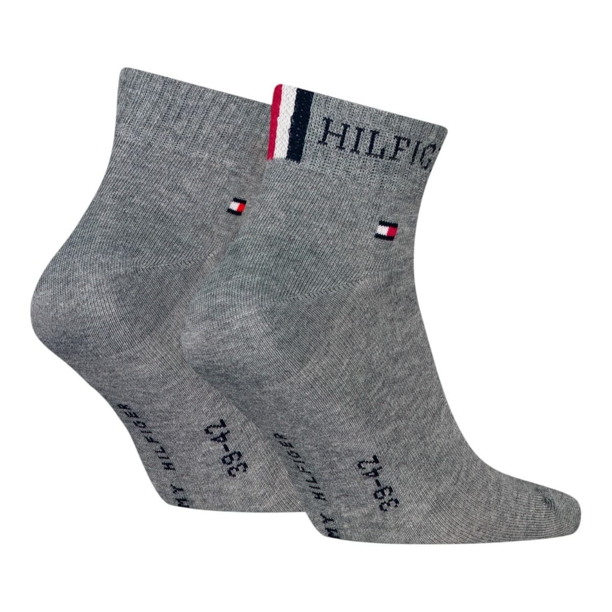 Calcetines Tommy Hilfiger Pack 2 Middle Grey Melange 701232466 002804/805 - Imagen 2
