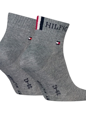 Calcetines Tommy Hilfiger Pack 2 Middle Grey Melange 701232466 002804/805 - Imagen 2