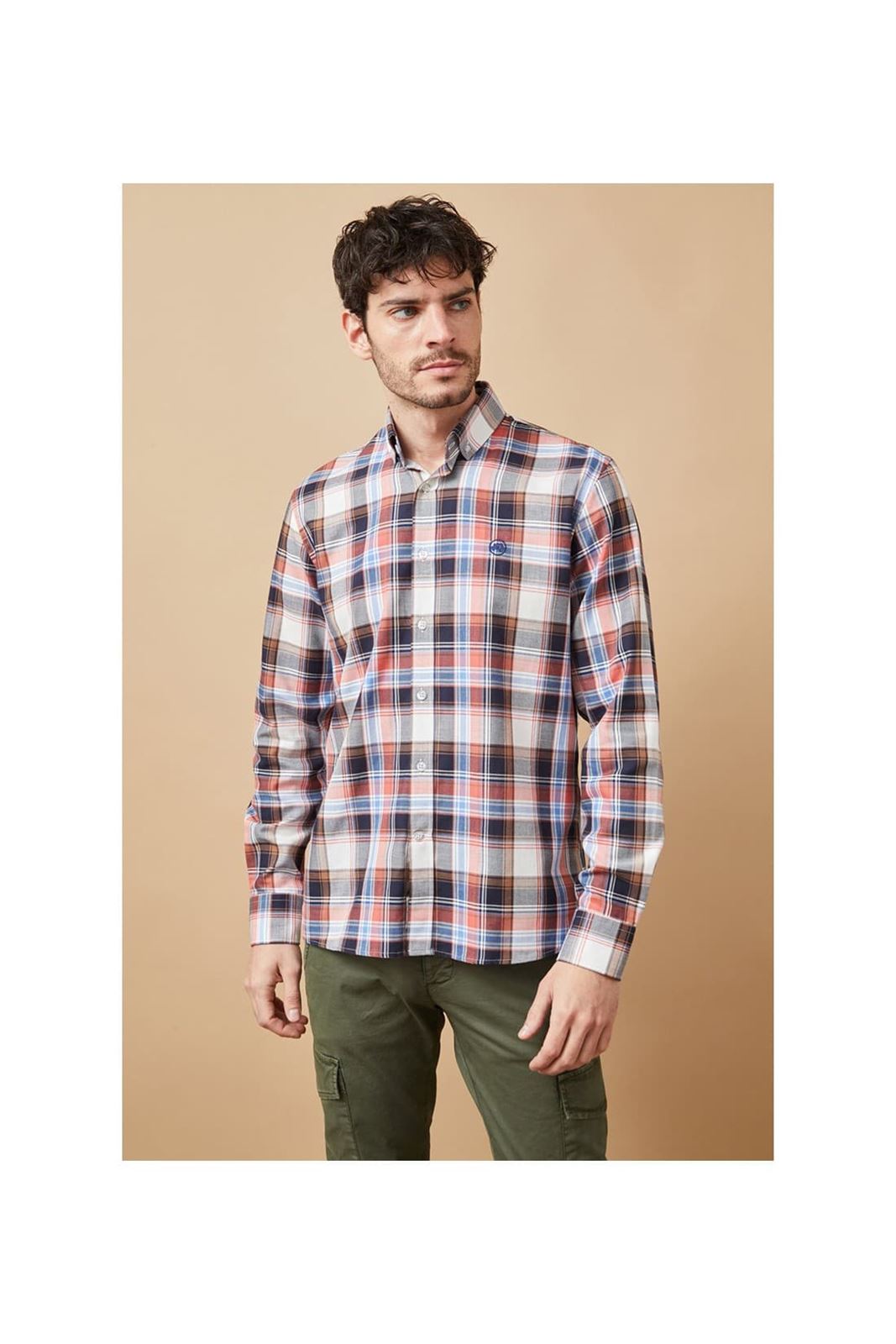 Camisa Altonadock 105303 azul/rojo - Imagen 1