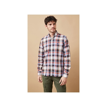 Camisa Altonadock 105303 azul/rojo - Imagen 1