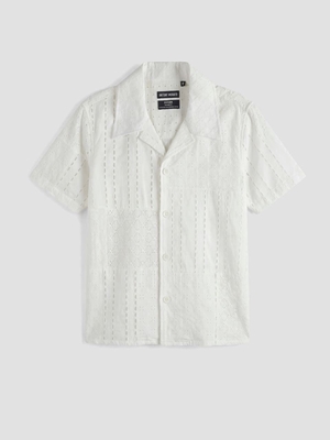 Camisa Antony Morato Dover Crema MMSS00208 FA440075 1011 - Imagen 1