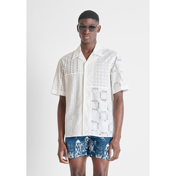 Camisa Antony Morato Dover Crema MMSS00208 FA440075 1011 - Imagen 2