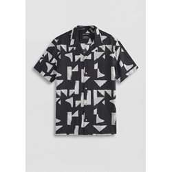 Camisa Antony Morato Honolulu Black MMSS00171 FA430666 9000 - Imagen 1
