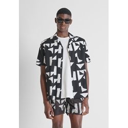 Camisa Antony Morato Honolulu Black MMSS00171 FA430666 9000 - Imagen 2