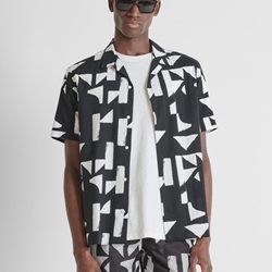 Camisa Antony Morato Honolulu Black MMSS00171 FA430666 9000 - Imagen 2