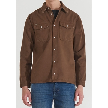 Camisa Antony Morato MMSL00725 FA700133 2104 tabaco oscuro - Imagen 1