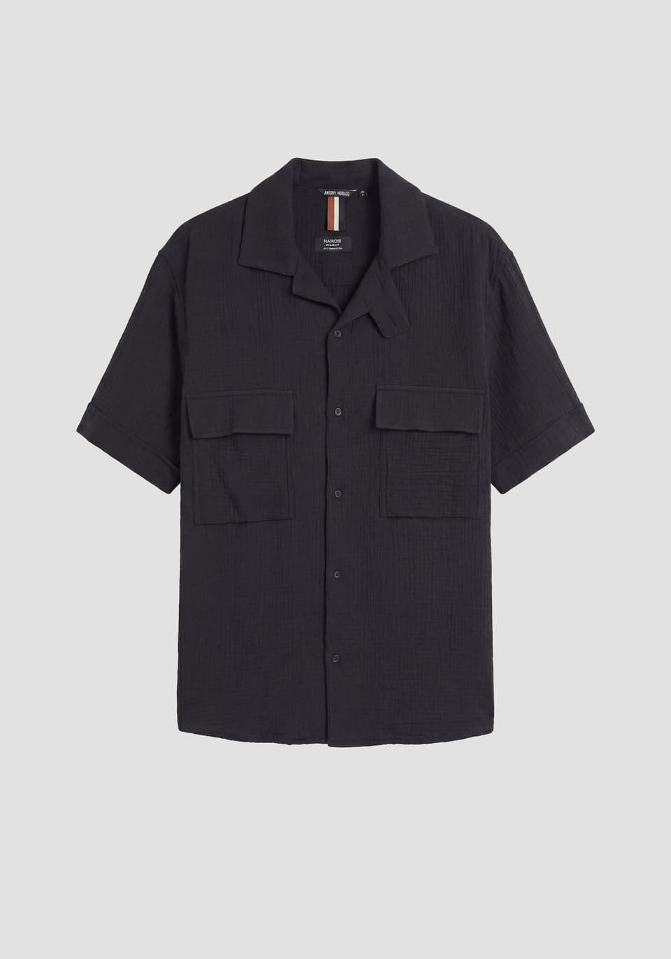 Camisa ANTONY MORATO MMSS00203 FA400101 9000 negro - Imagen 1