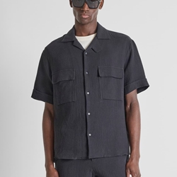 Camisa ANTONY MORATO MMSS00203 FA400101 9000 negro - Imagen 2